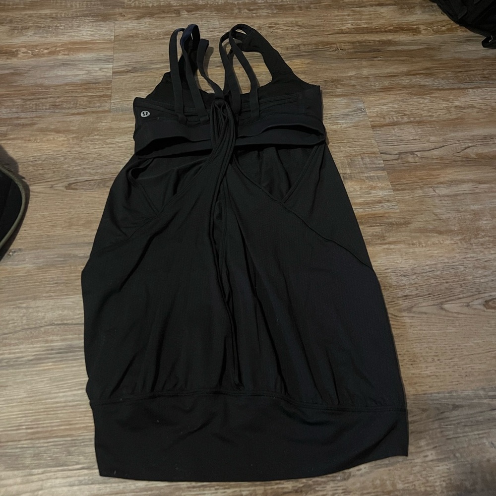 lululemon athletica Black Strappy Tank Top